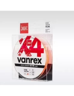 Lucky John Braided Line Vanrex X4 Braid Fluo Orange