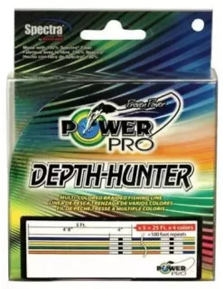 Powerpro Depth Hunter Multi-Colored Braided Line 150m