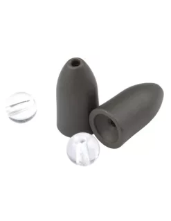 Spro Camo Tungsten Bullet Sinkers + Glass Beads